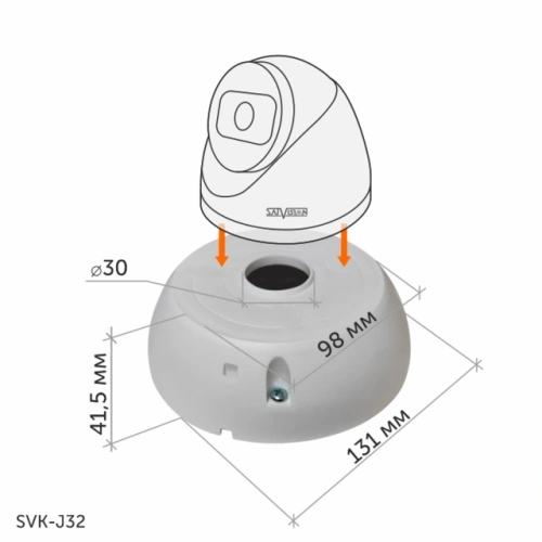 SVK-J32 монтажная коробка белая фото 4